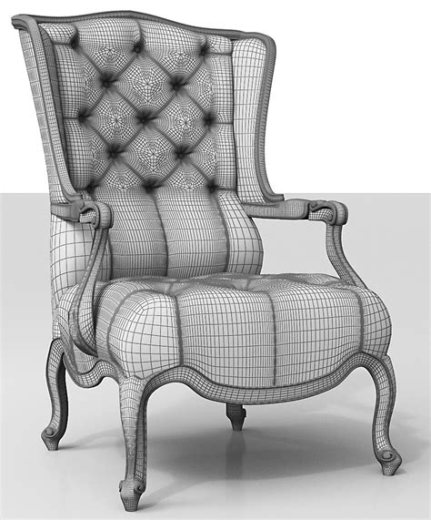 chair victorian 3d model 5 max fbx free3d
