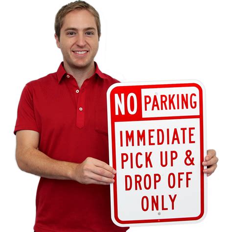 No Parking Sign Pick Up And Drop Off Only Sku K 4287