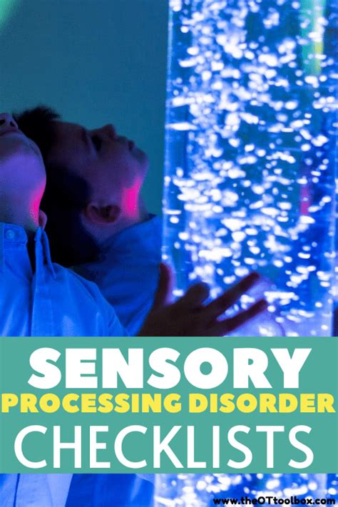 Sensory Processing Disorder Checklist The Ot Toolbox