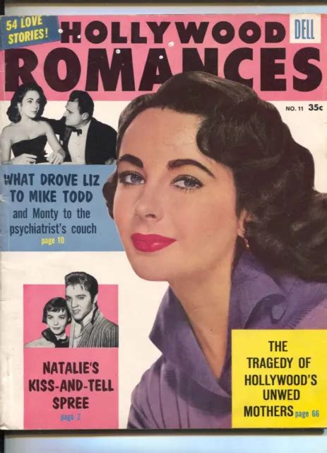 Mag Hollywood Romances 11 1957 Dell Natalie Wood Elvis Jayne