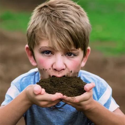 Krea Idiotic Kid Eating Dirt