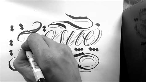 Dibujando Letras Para Tatuar JOSUE Dibujando Chicano Lettering