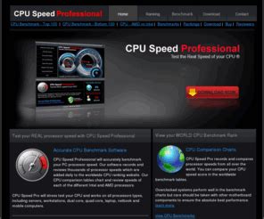 Welcome to our freeware pc speed test tool. Cpuspeedpro.com: CPU Speed Pro Software - CPU Benchmark ...