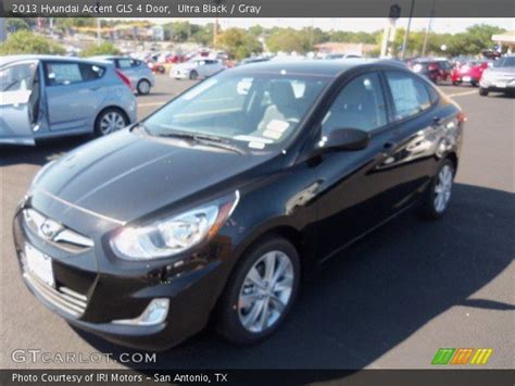 Check out the full specs of the 2013 hyundai accent gls, from performance and fuel economy to colors and materials. Ultra Black - 2013 Hyundai Accent GLS 4 Door - Gray ...