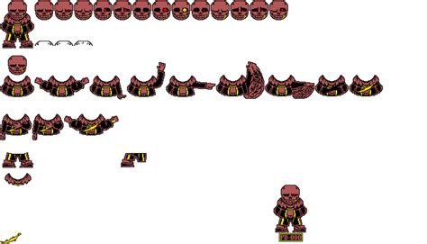 Underfell Sans Sprite Sheet By Phantomdestroyer000 On Deviantart