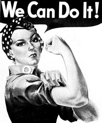 The power of one person, one woman, can change the world by giving people hope, by showing women what was believed to be impossible was not only possible but surpassable. Women's History Month, We Can Do It Public Domain Clip Art Photos and Images