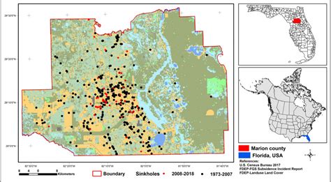 Florida Geological Survey Sinkhole Map Free Printable Maps