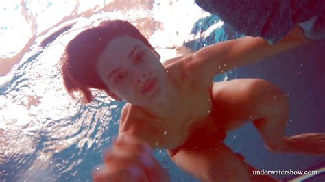 Hot Hairy Brunette Teen In The Pool Naked Porntube