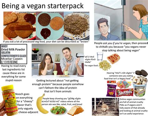 Being A Vegan Starterpack In A Nutshell R Starterpacks