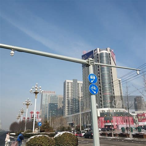 Single Column Galvanized Steel Traffic Sign Poles
