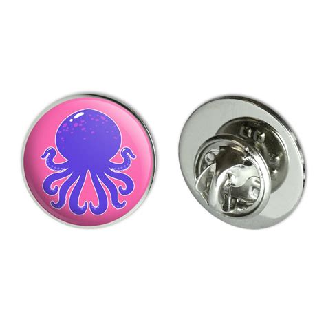 Cute Octopus Tentacles Ocean Metal Lapel Hat Pin Tie Tack Pinback