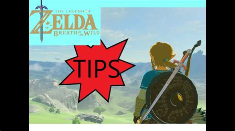 Legend Of Zelda Breath Of The Wild Helpful Tips And Tricks Youtube
