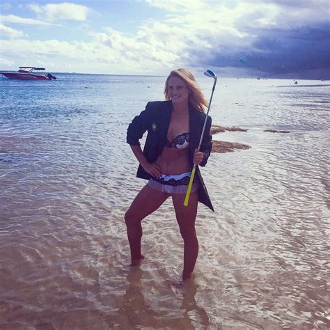 Sneak Peek Carly Booth In Her Bikini For Golfpunk Mauritius Photoshoot