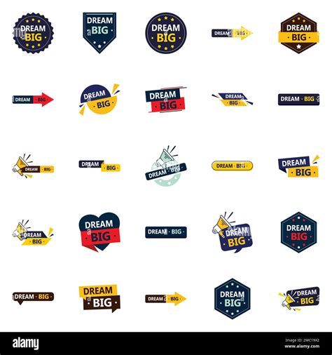 Innovative vector designs to fuel your ambitions 25 pack Dream Big