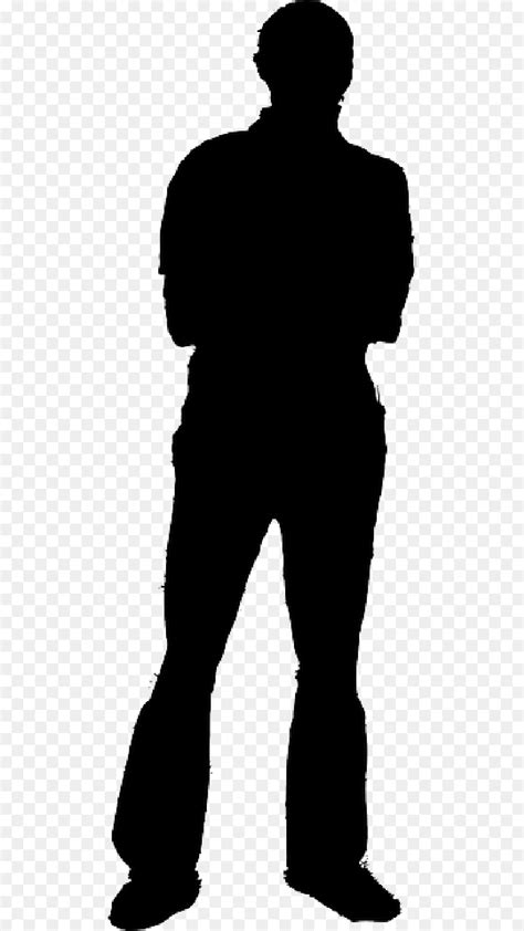 Free Person Standing Silhouette Vector Download Free Person Standing