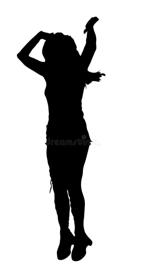 Woman Jumping Up Silhouette Stock Illustrations 250 Woman Jumping Up