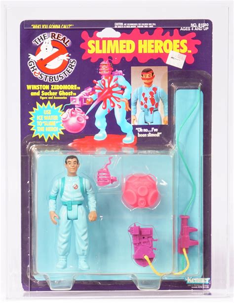 1986 Kenner The Real Ghostbusters Carded Action Figure Slimed Heroes