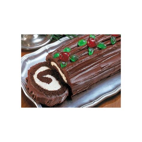 Chocolate and White Yule Log Recipe Recipe | Recipe | Yule log recipe, Food log, Chocolate yule log