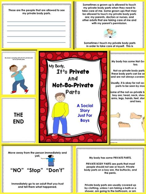 Printable Private Parts Social Story