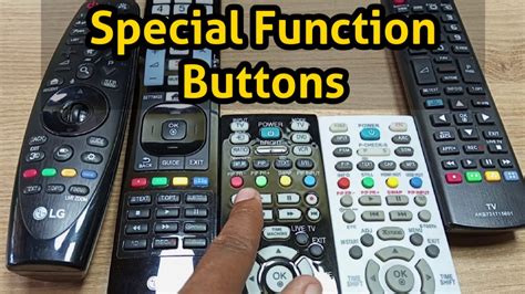 How To Use The Coloured Special Function Buttons On Lg Tv Remote