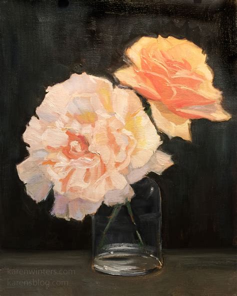 Botanical Floral Flower Paintings By California Impressionist Karen Winters