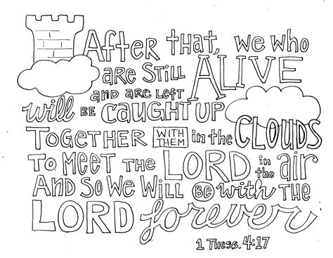 1 Thessalonians Faith Coloring Pages