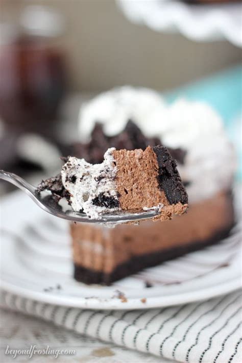 No Bake Oreo Chocolate Mousse Pie Beyond Frosting