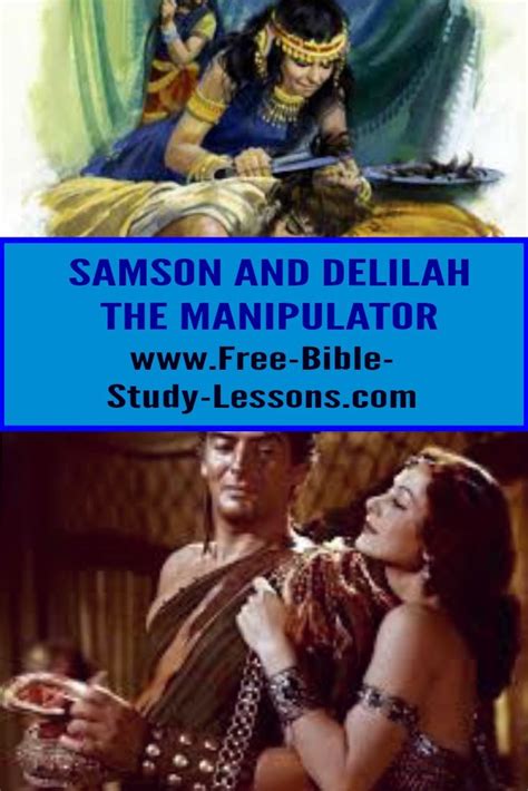 Samson And Delilah The Manipulator Bible Study Topics Samson Bible