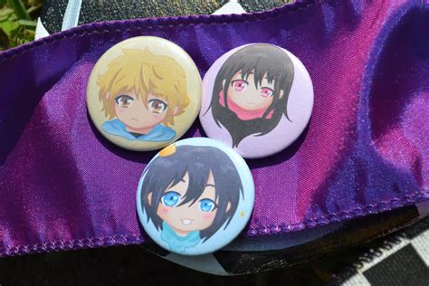 Noragami Can Badge Button Pins Ice Lightning Arts