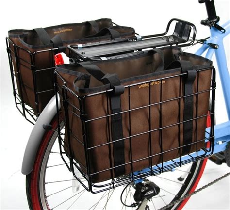Wald 582 Folding Pannier Basket For Rear Rack Bike Shop