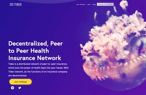 The general types of networks are hmos and ppos. Introducing Tides: A P2P Health Insurance Network
