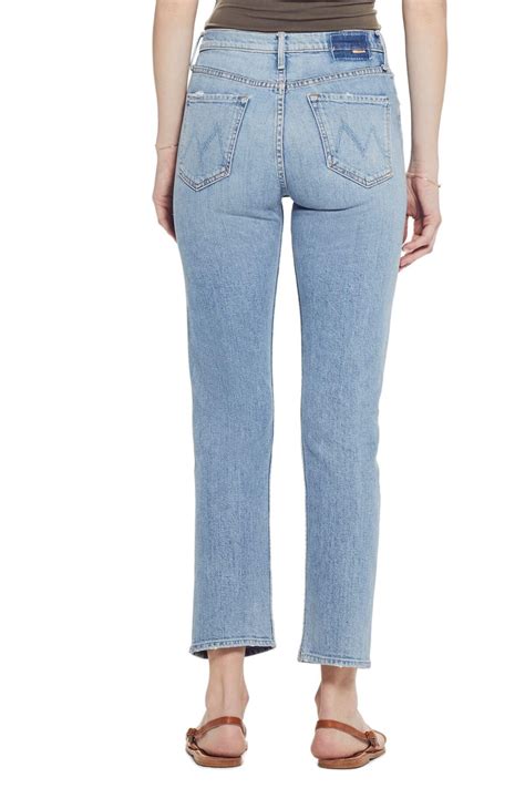 Mother Denim The Tomcat High Waist Straight Leg Ankle Jeans In Blue Lyst