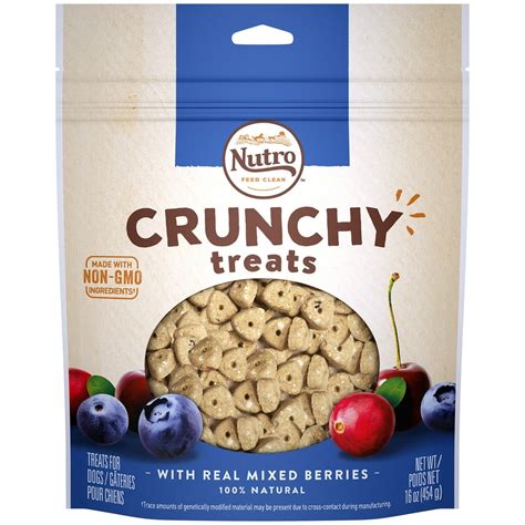 Nutro Crunchy Dog Treats With Real Mixed Berries 16 Oz Bag Walmart