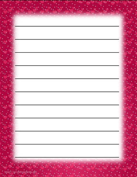 printable lined paper  border   images  spring writing paper printable