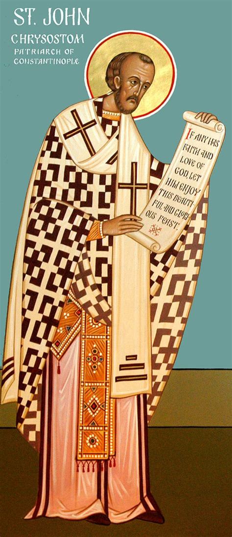 St John Chrysostom Patriarch Of Constantinople Born 347 Died 407