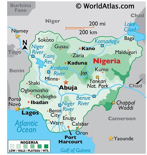 The extremist group boko haram is based in this area. Nigeria Maps & Facts - World Atlas