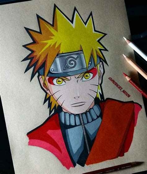 Anime Things To Draw Naruto Drawing Naruto Uzumaki With Colour