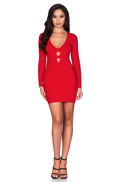 Designer Mini Dresses Express Shipping Nookie Mini Dress Red Mini Dress Designer Mini Dresses