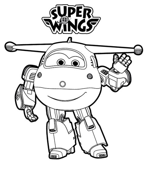 Wings Super Coloring Pages Jett Sketch Coloring Page
