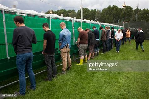 A View Of The Large Urinal For Men Attending The Hackney Weekend 2012