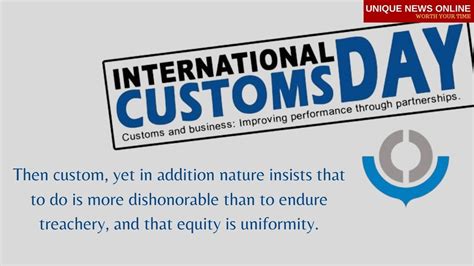 Happy International Customs Day ICD 2021 Quotes And Images To Share