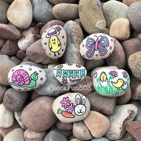 50 Easy Spring Crafts Painted Rock Ideas To Inspire You Rock