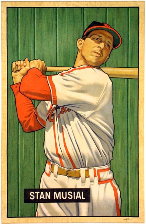 Stan Musial St Louis Cardinals 1951 Bowman Card That Never Was By