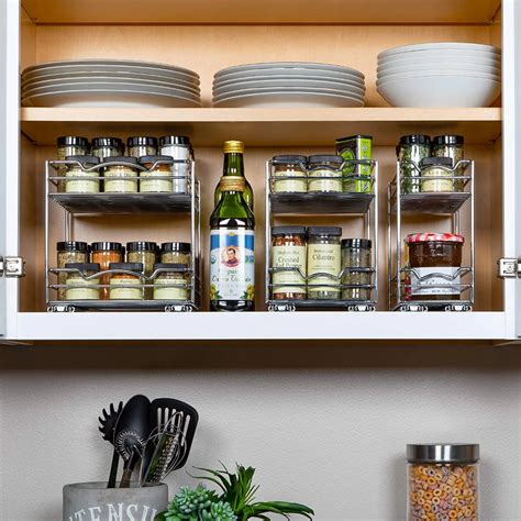 Prep And Savour Pull Out Spice Rack Organizer For Cabinet Heavy Duty