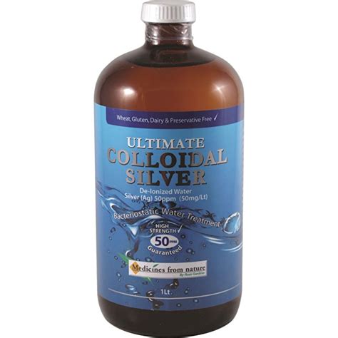 Buy Medicines From Nature Ultimate Colloidal Silver 50ppm 1000ml Mydeal