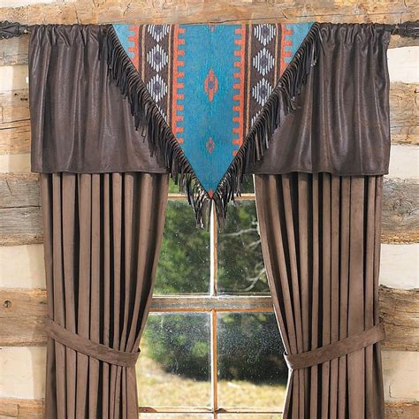 Skystone Turquoise Desert V Southwestern Valance Western Window