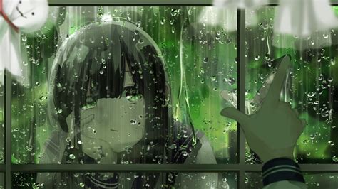 Wallpaper Anime Girl Reflection Mood Window Bored Expression
