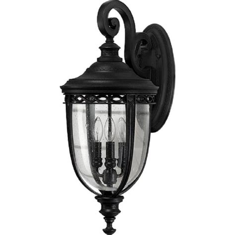 English Bridle Large Outdoor Garden Wall Light In Black Finish