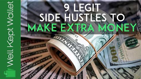 9 legit side hustles to make extra money youtube