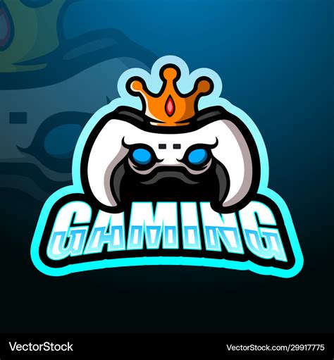 Game King Esport Logo Design Royalty Free Vector Image